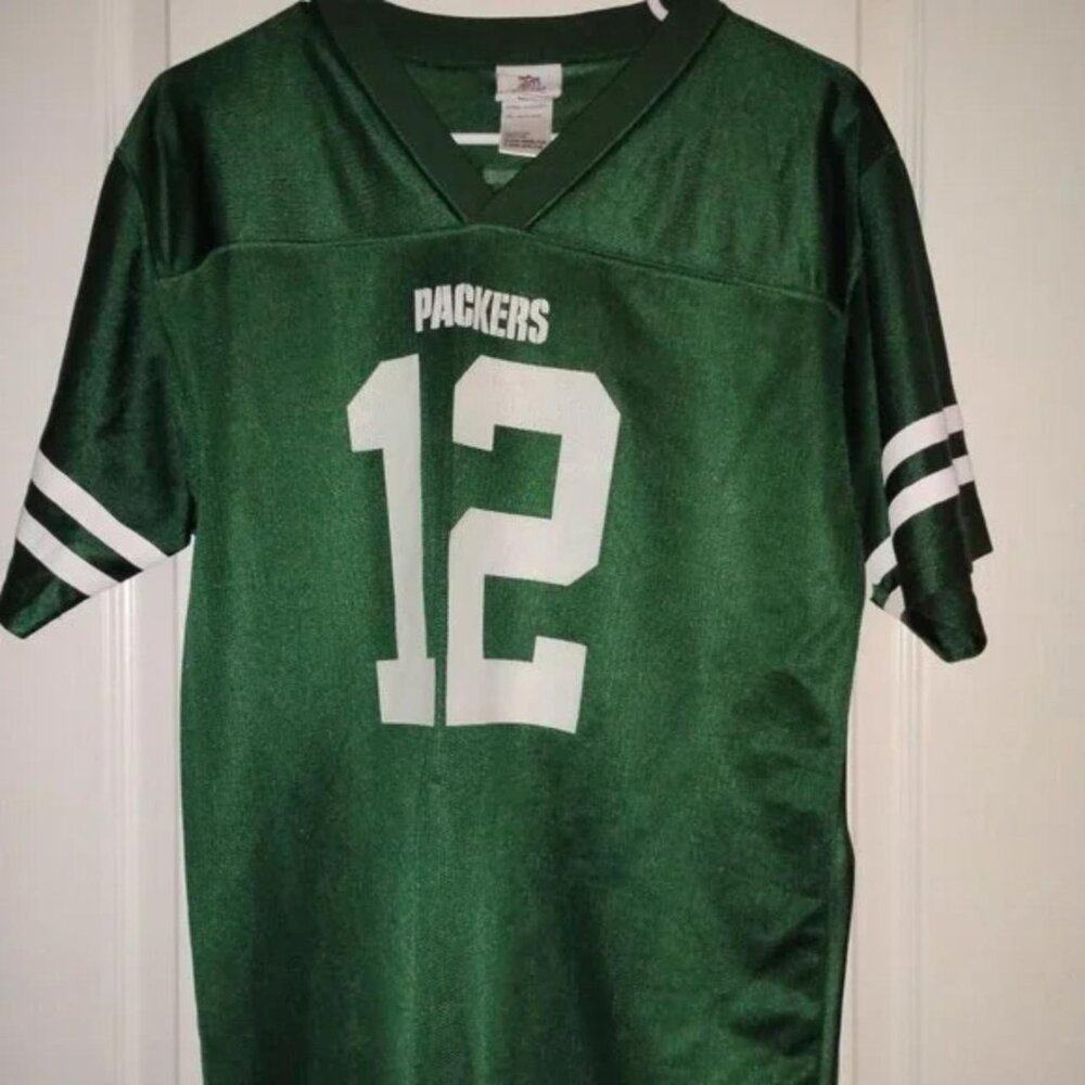 Boy's Sz XL green Packers jersey